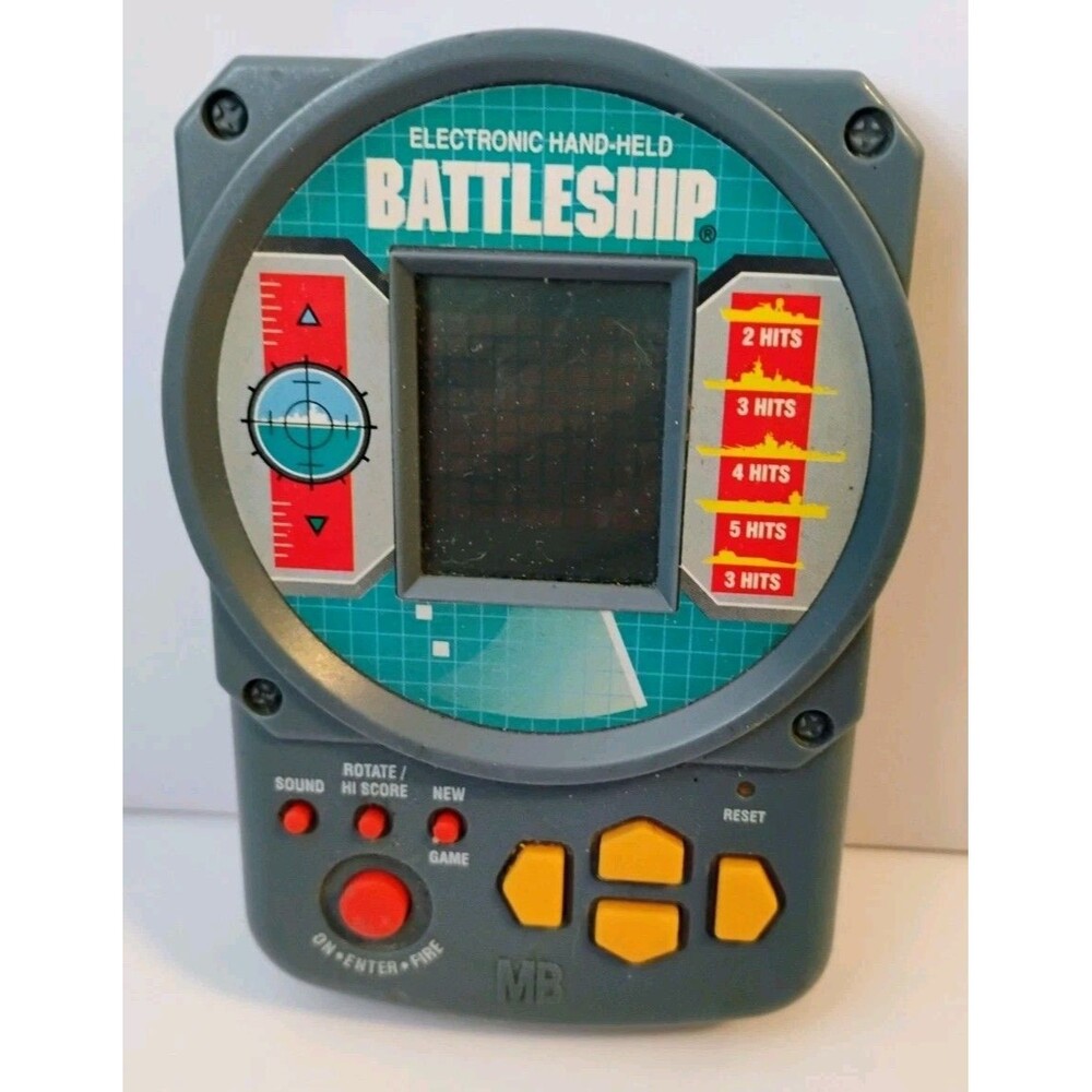 Battle Ship Electronic Handheld Game 1995 Milton Bradley Travel - Tested - Works